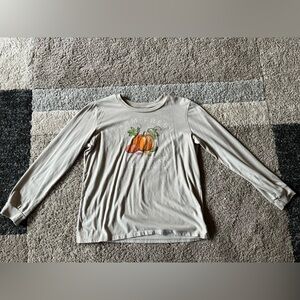 Long Sleeve Shirt with Pumpkin Graphic